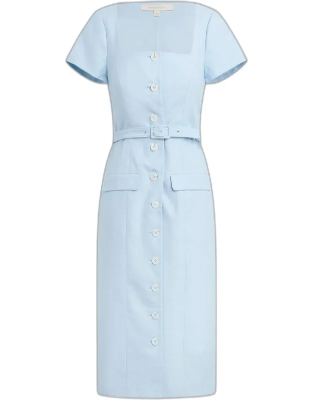 The Mademoiselle Belted Midi Dress