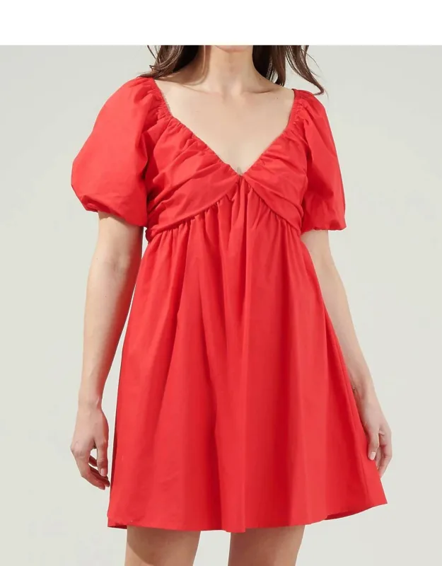 Leandra Poplin Mini Dress