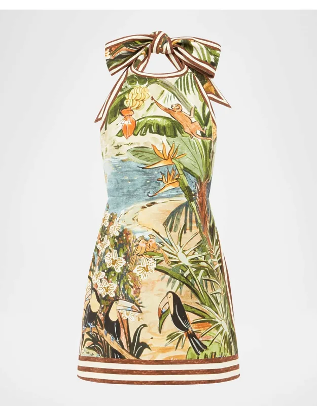 Toucan Tango Halter Mini Dress