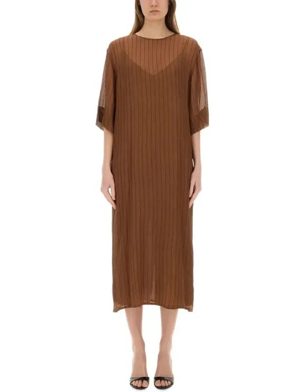Silk Midi Dress