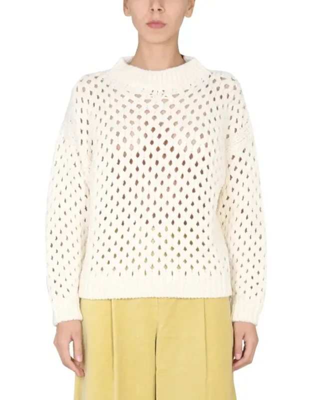 Cross-neck Knit Sweater