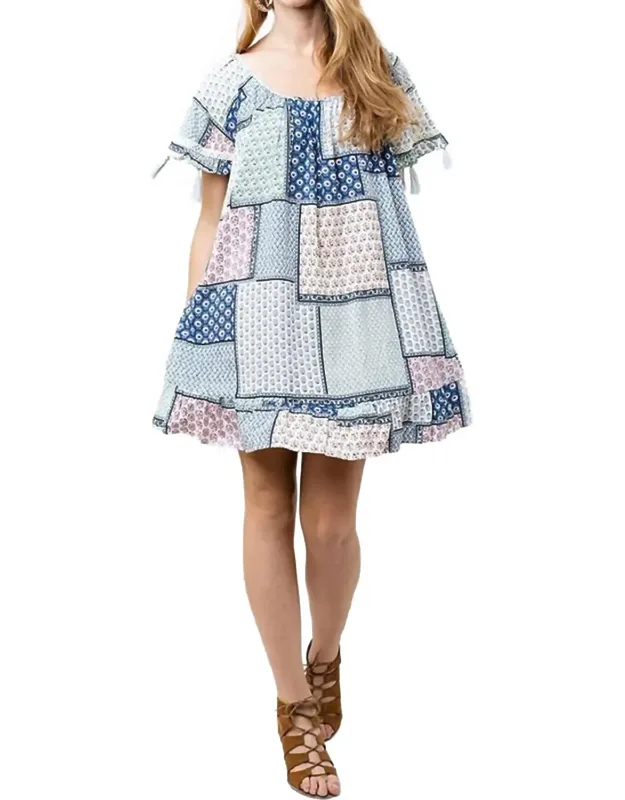 Folklore Tassel Mini Swing Dress