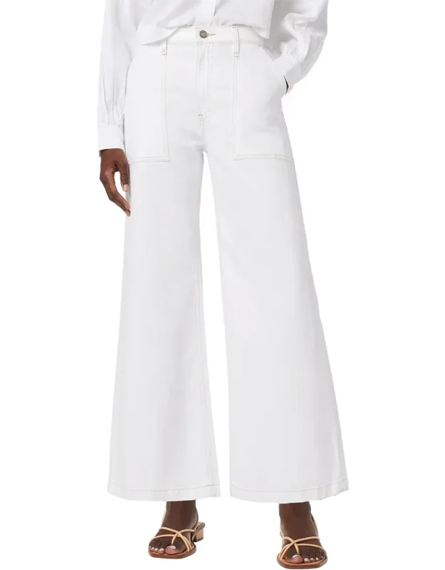 Jodie Wide Leg Jean With Zip Fly And Button Closure