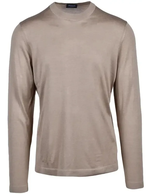 Silk Crew Neck Sweater
