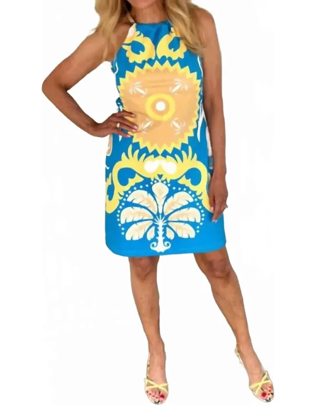 Printed Halter Dress