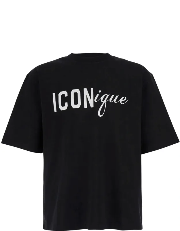 Loose Fit Round Neck T-shirt With Logo Print