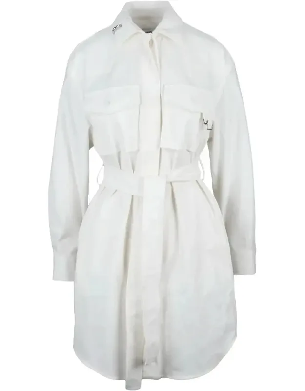 Shirt Dress With Buttons And Pockets