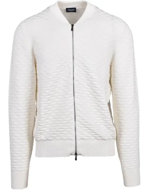 Cotton Zip Cardigan