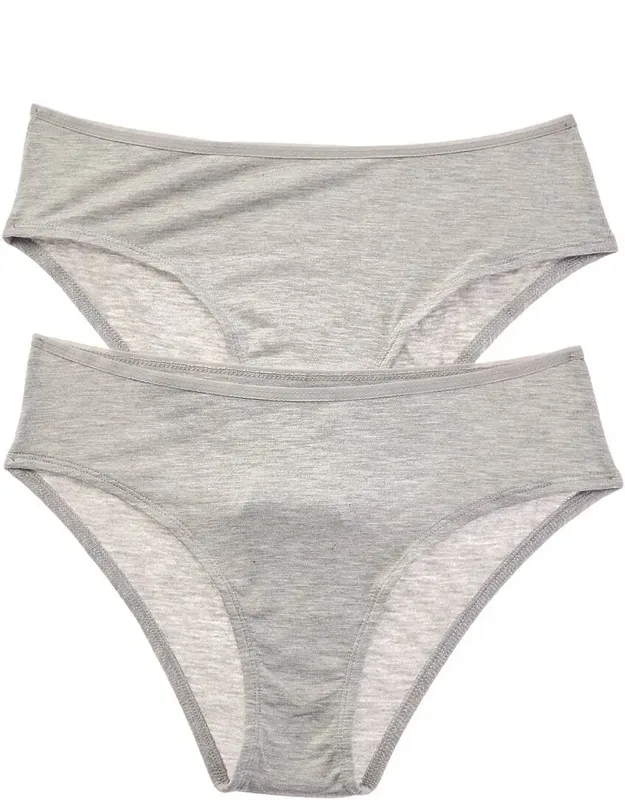 Set Of 2 Essential High Waisted Briefs