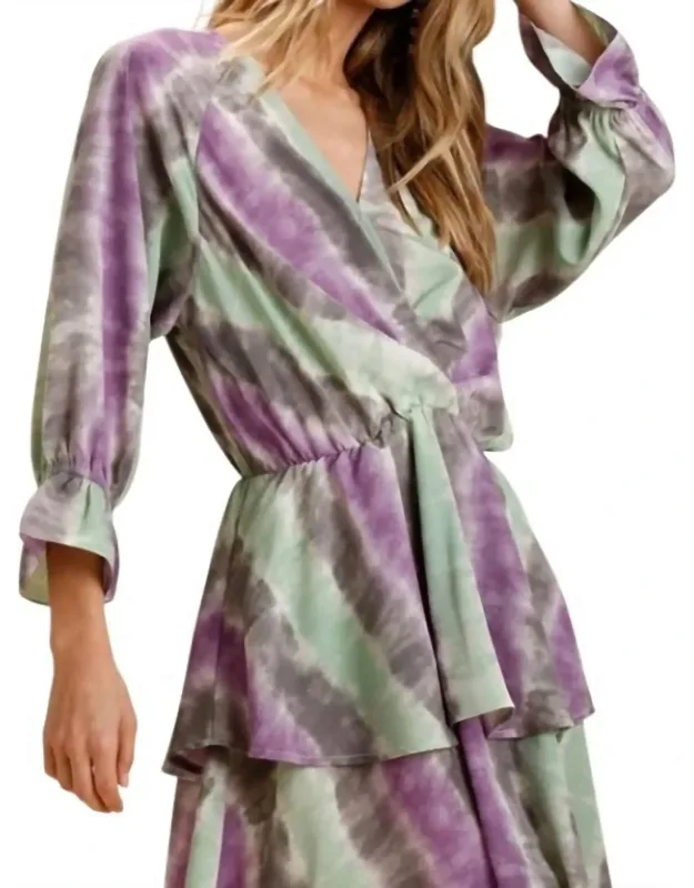 Ruffled Layered Dress