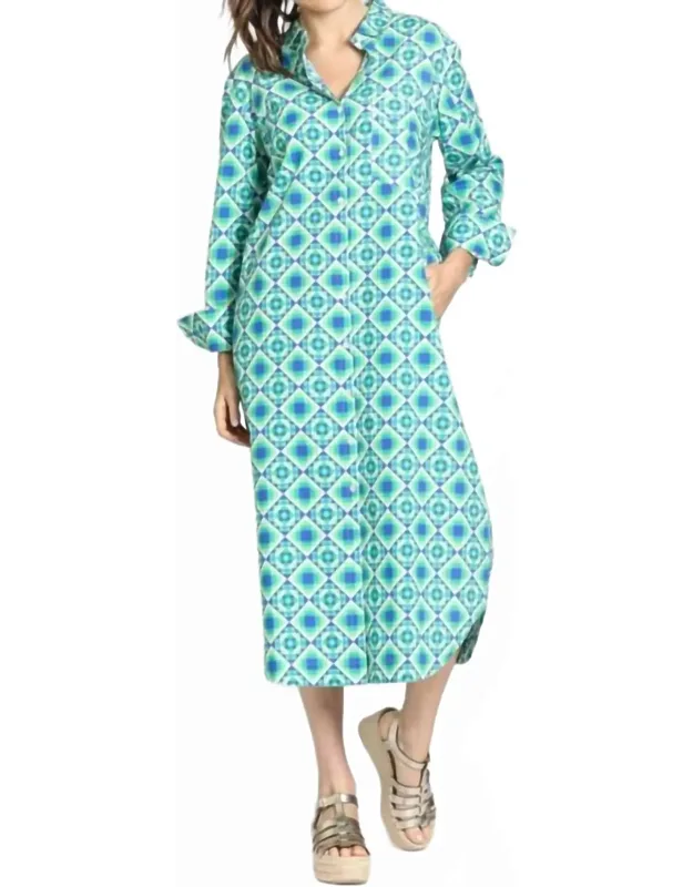 Printed Shirt Dress