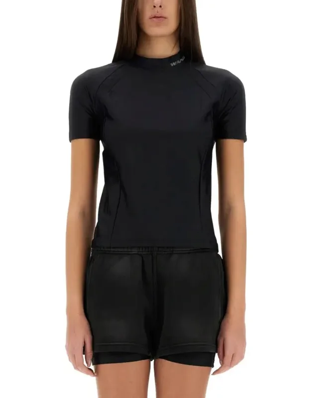 Fitted T-shirt With Logo Details