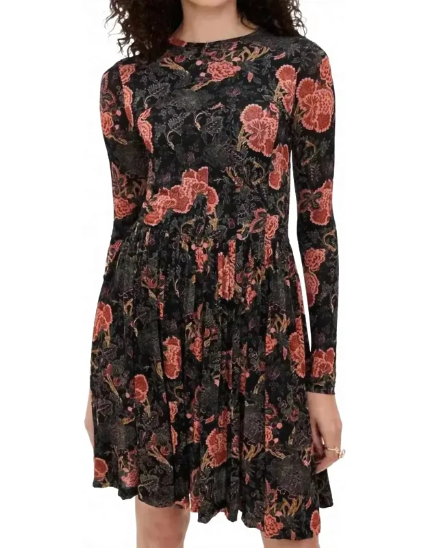 Bendetta Jersey Long Sleeve Mini Dress