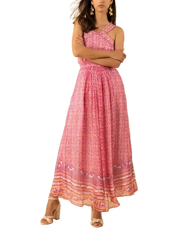 Silk-blend Midi Dress