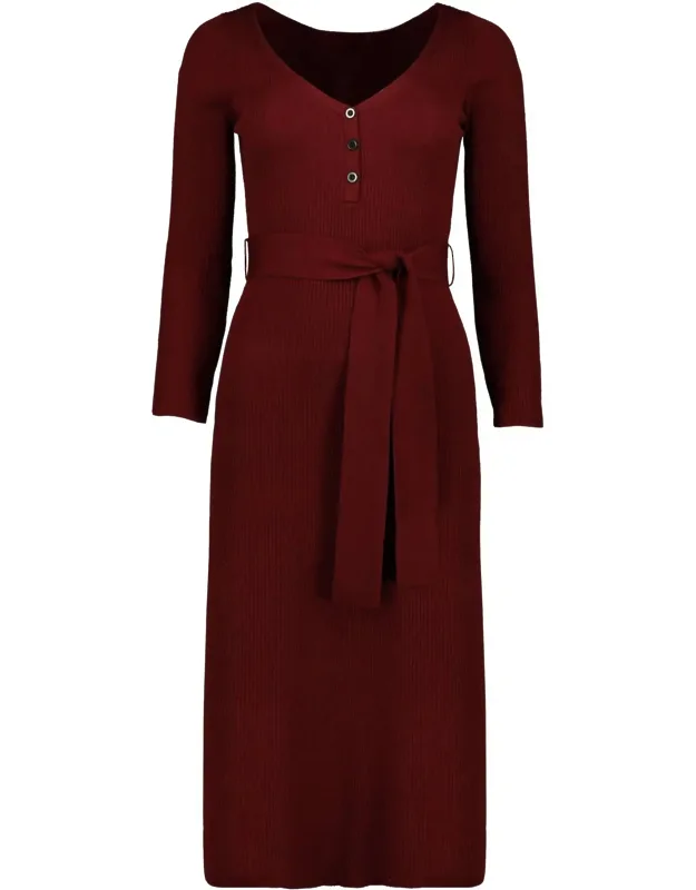 Poetry In Motion Henley Sweater Dress