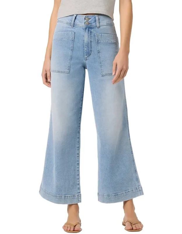 Wide Leg Cargo Ankle Jeans