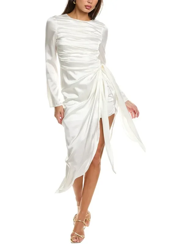 Silk-blend Mini Dress