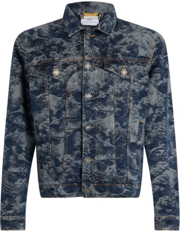 Trucker Jacket All-over Skull Skull