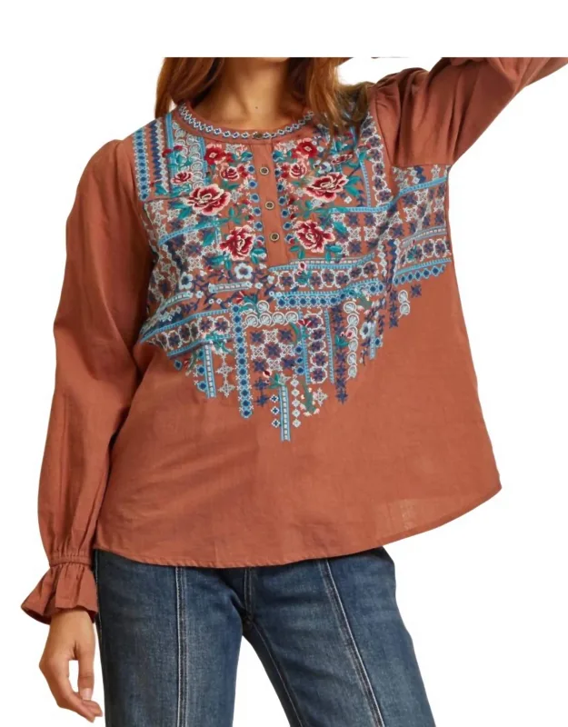 Embroidered Top