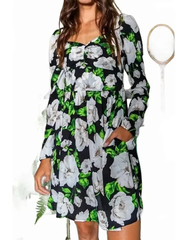Floral Long Sleeve Dress