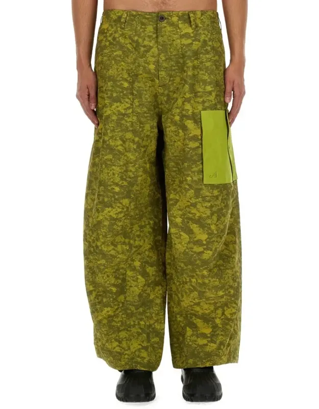 Wide-leg Cargo Pants