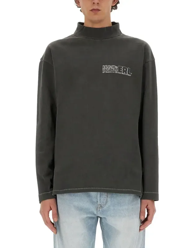 High Neckline Long Sleeve T-shirt
