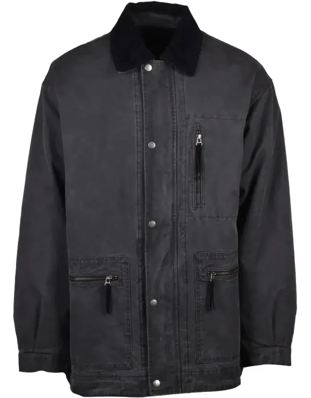 Mid-length Overcoat With Quilted Interior