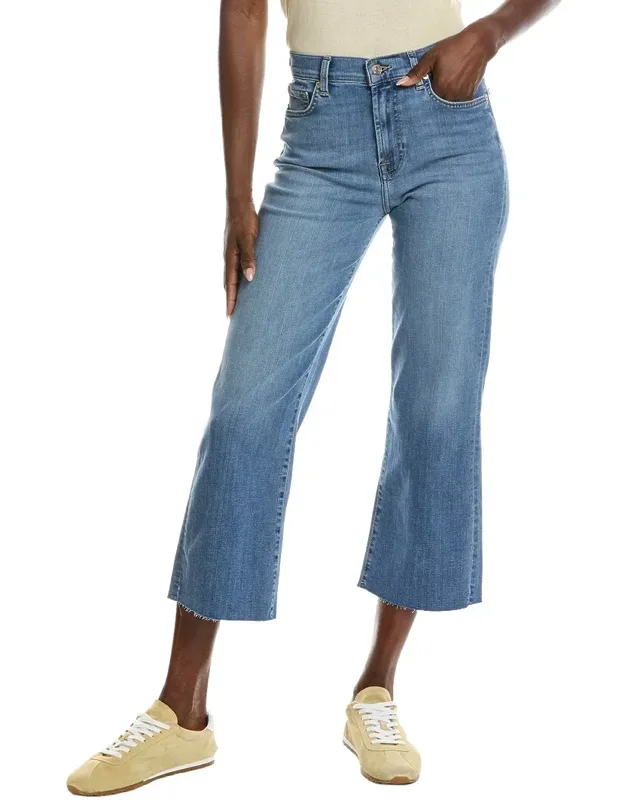 Cropped Straight Leg Jeans