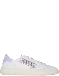 Vegan Sneakers With Textured Rubber Sole And Lavender Accents