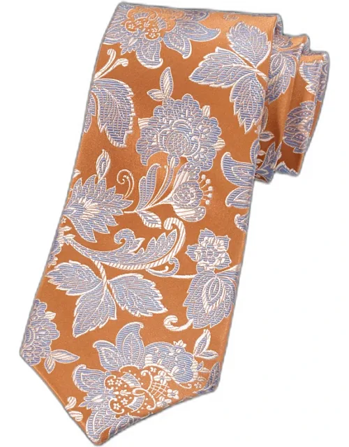 Floral Woven Silk Tie