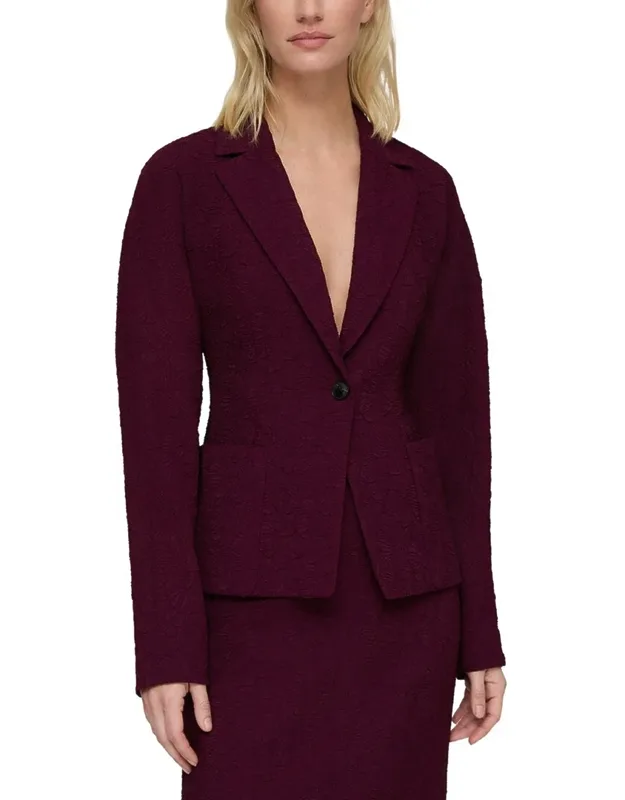 Lafayette 148 New York Pintuck Back Jacket With Pin Tucks And Button Closure