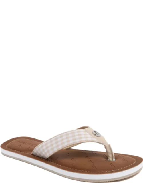 Plaid Thong Sandals