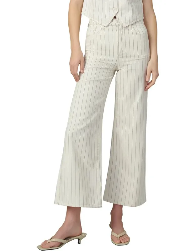 Mia Natural Stripe Ankle Jeans