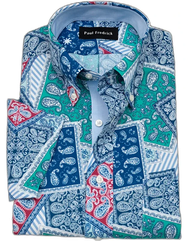 Non-iron Cotton Bandana Dress Shirt