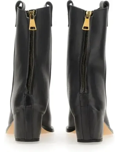 Pointed Toe Leather Boots
