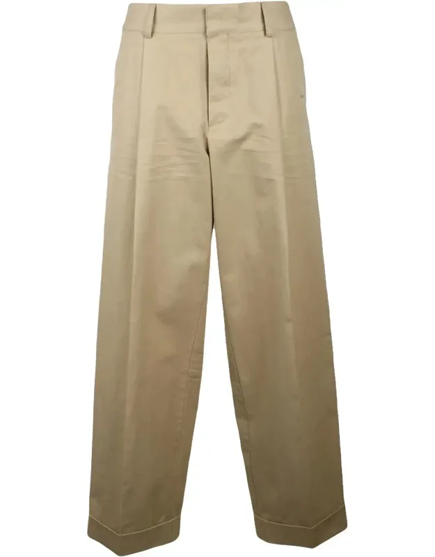 High-waisted Chino Trousers
