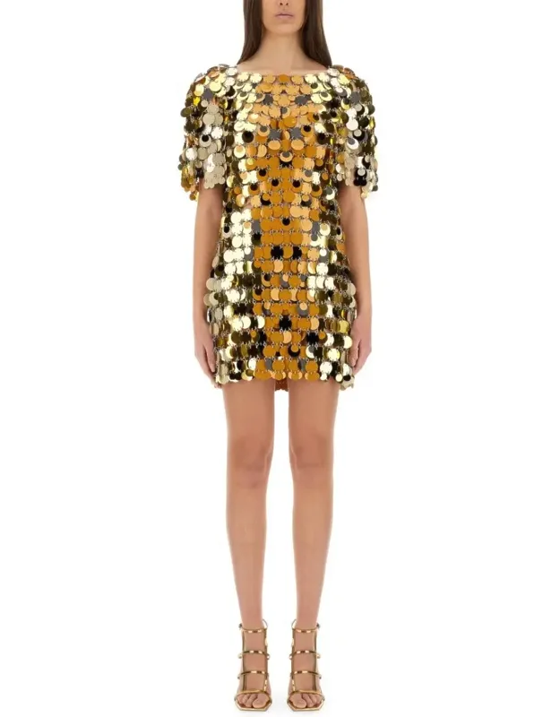 "sparkle Discs" Mini Dress