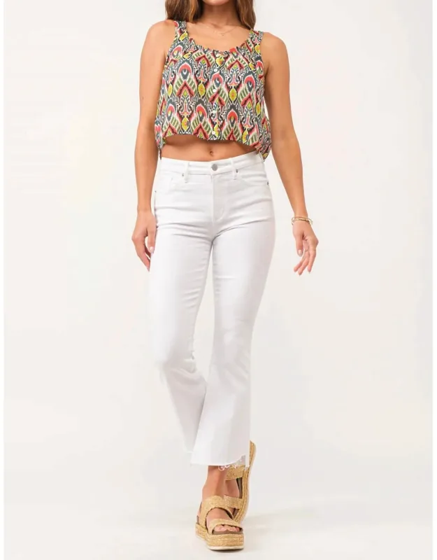 Jeanne Crop Flare Jeans