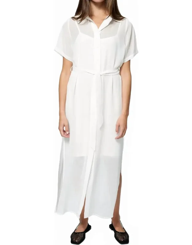 Chiffon Shirt Dress