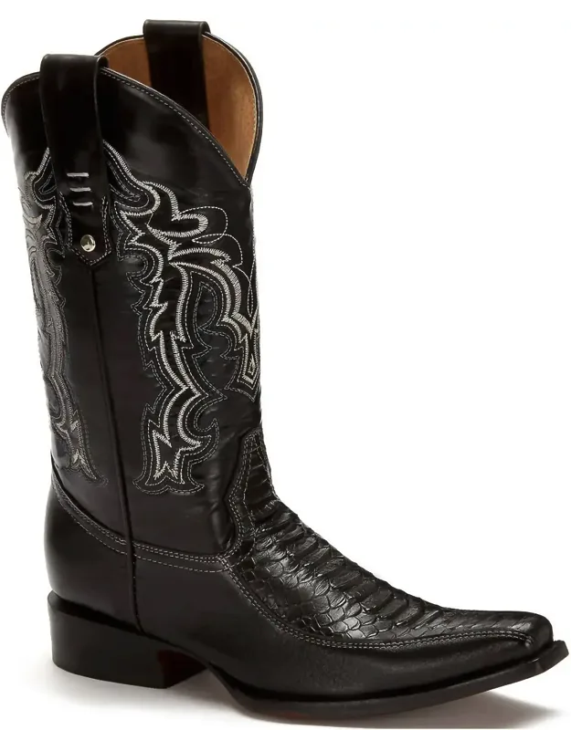 Western Cowboy Leather Boots