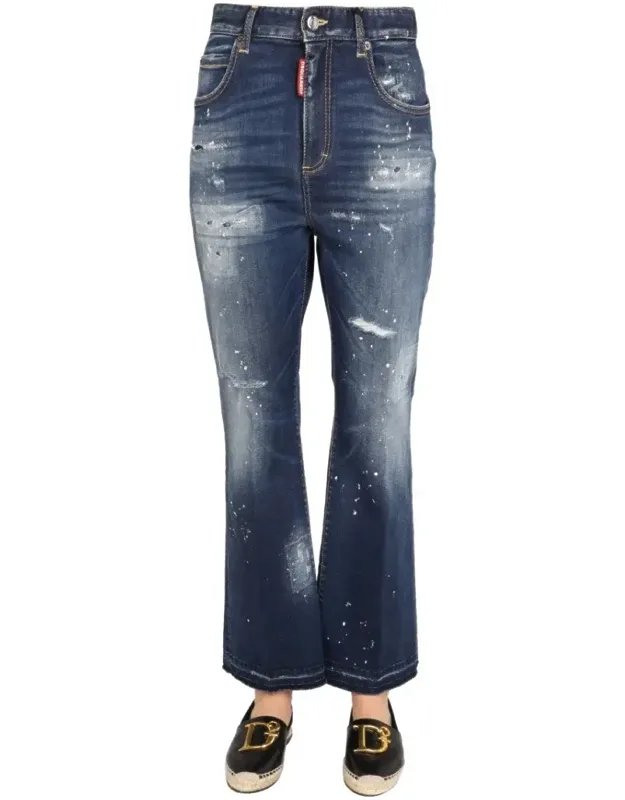 High-waisted Wide-leg Jeans