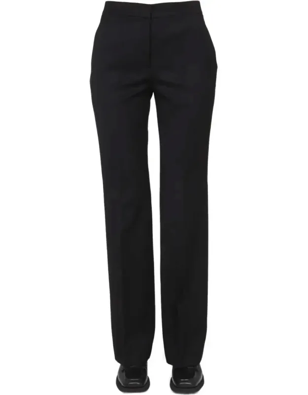 Wool Grain De Poudre Trousers