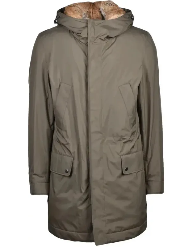 Parka With Plush Fur Lining