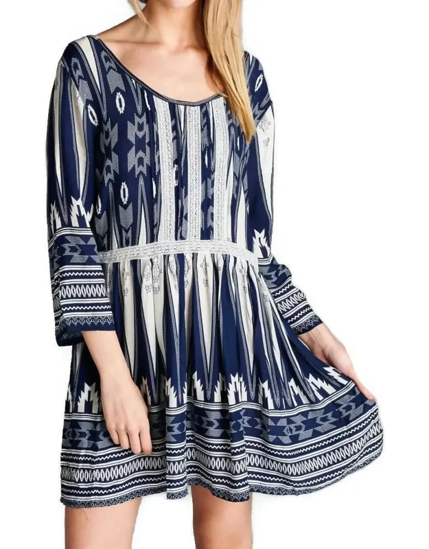 Geometric Mini Dress