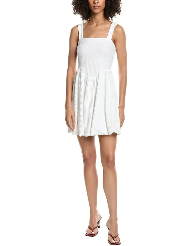Rib Bubble Mini Dress
