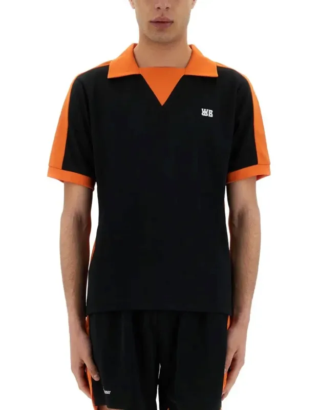 Contrasting Collar Polo Shirt