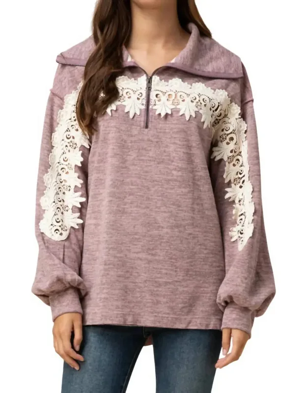 All About The Lace Pullover