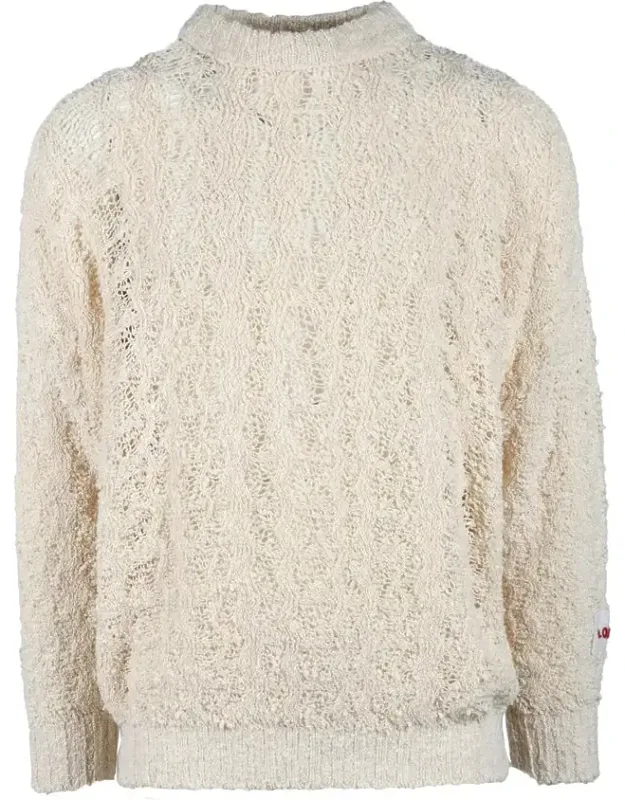 Textured Cable Knit Sweater