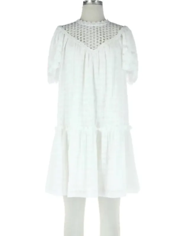 Short Sleeve Lace Dress