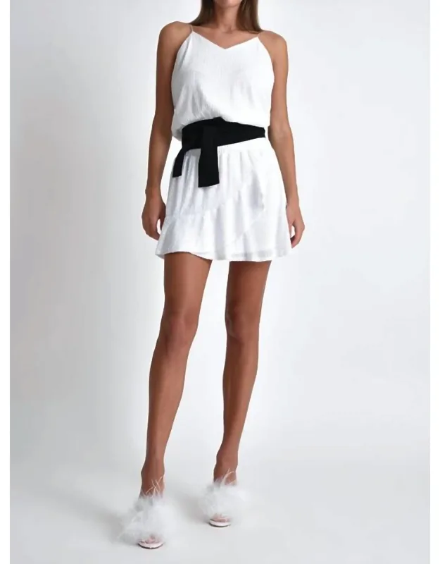Sequins Ruffle Skirt